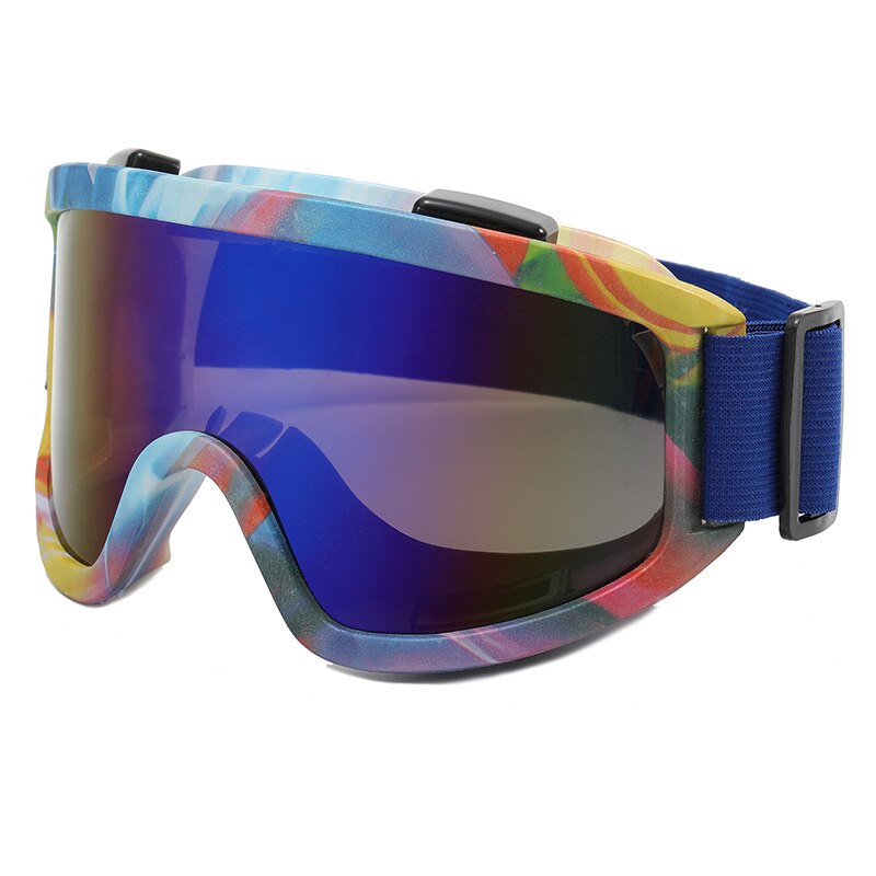 Gafas de sol de esquí con protección UV400 para hombre y mujer, lentes coloridas anticolisión para motocicleta, todoterreno, juego de guerra, espejo de nieve, 8 colores