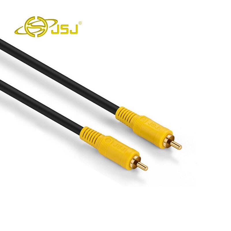 Cable RCA a RCA, Cable de Audio Coaxial Digital, Conector estéreo macho para amplificador de DVD de TV, Subwoofer Hifi