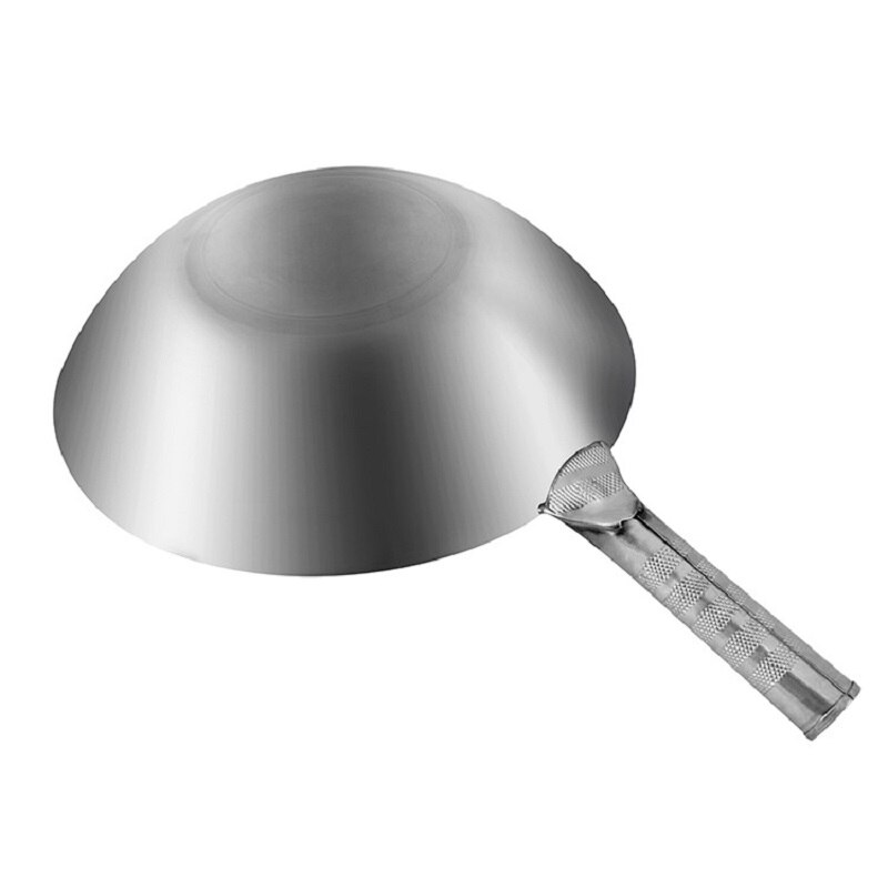 Wok Pan 34Cm Keuken Potten Koken Wok Non-stick Niet-Coating Roestvrijstalen Pan Kookgerei Compatibel vaatwasser