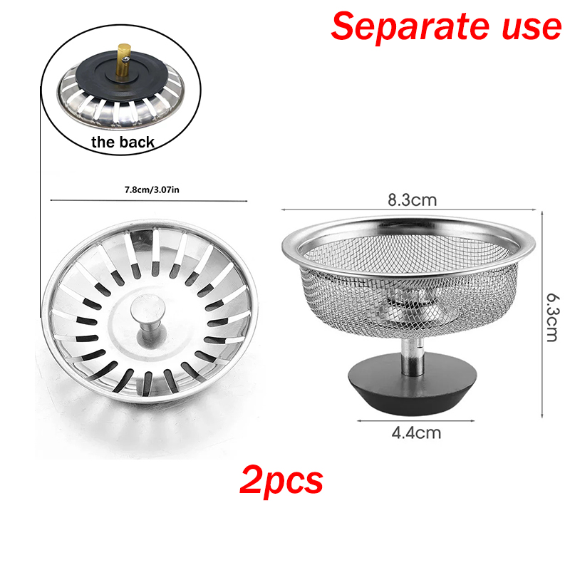 Filtro de acero inoxidable para fregadero de cocina, coladores de malla para alcantarillado, bolsas de malla desechables para filtro de fregadero, drenaje de suelo de baño, filtro de residuos de pelo: Verde