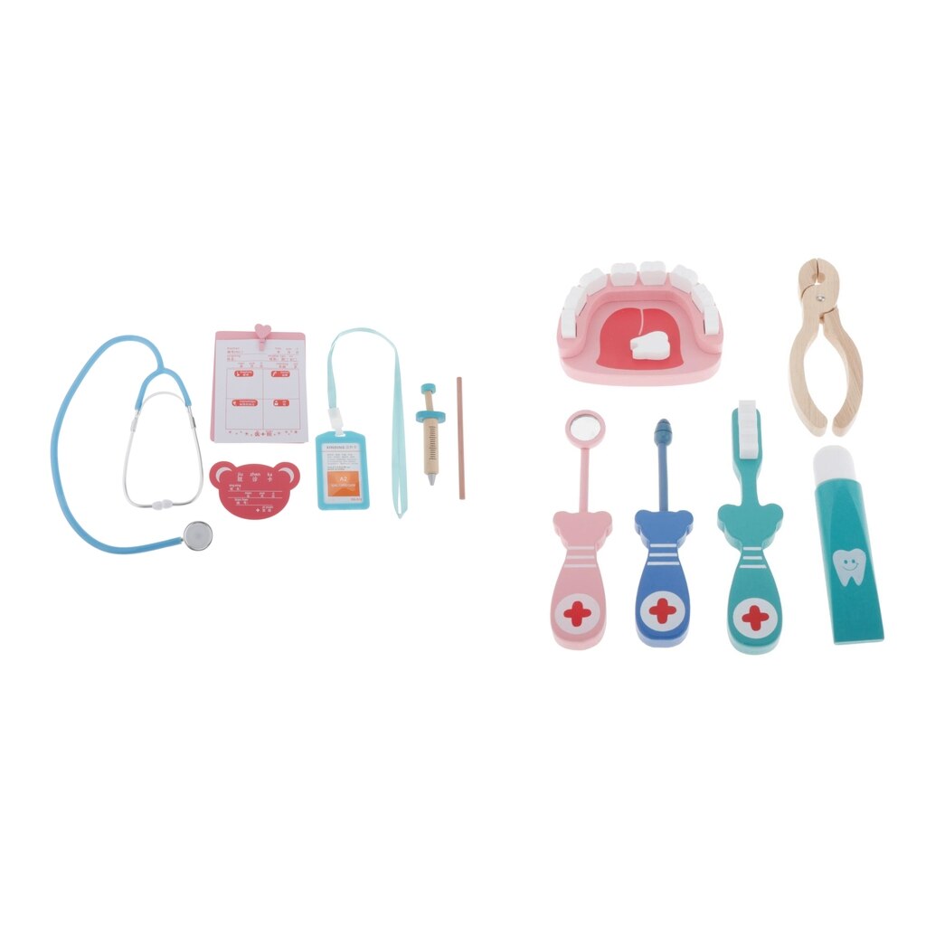 6Pcs Tandarts Kit Doctor Speelgoed Voor Kids, Doctor Gereedschap Pretend Play Set