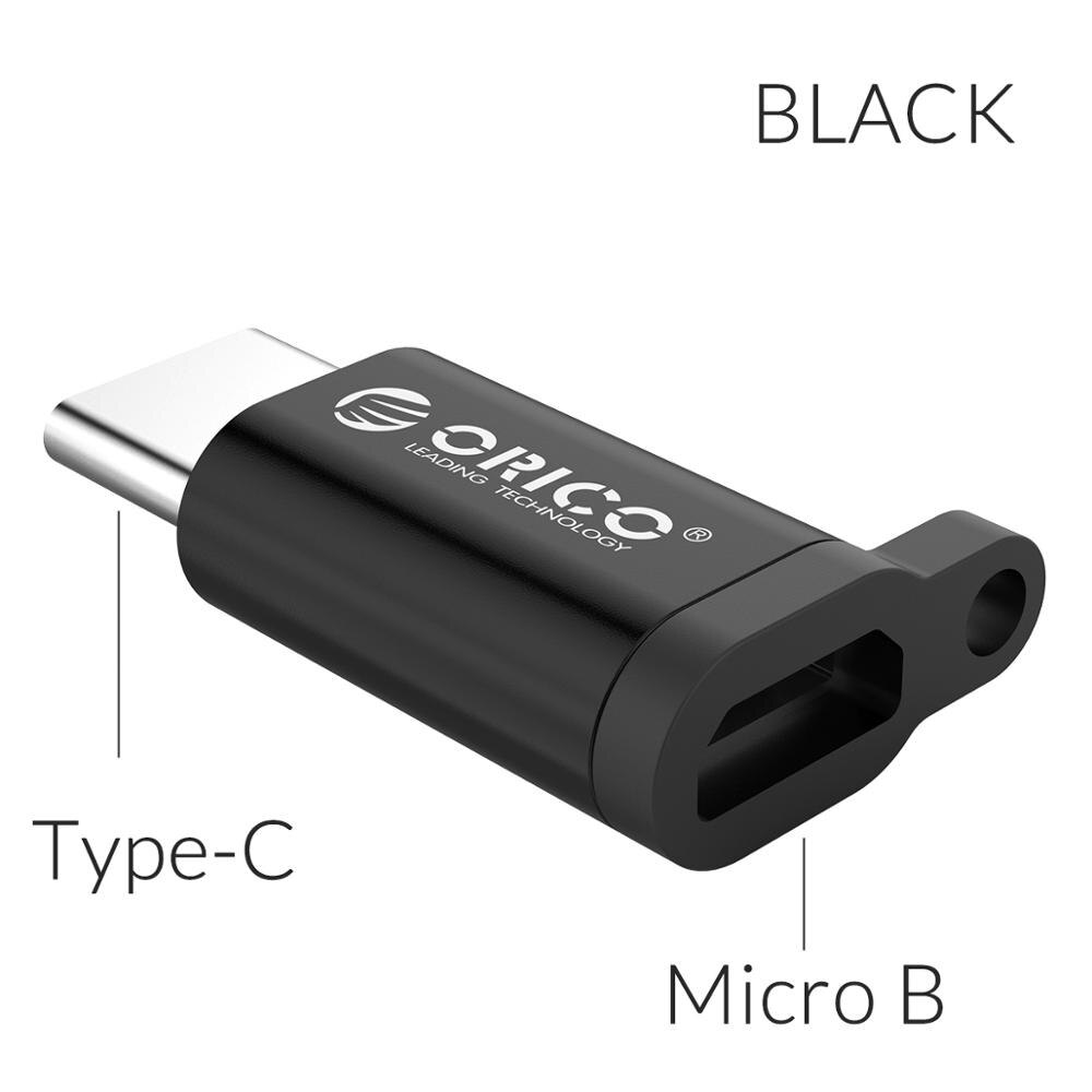 ORICO OTG USB typ C adapter mikro USB robić typu C OTG złącze robić telefonu Macbook laptop ładowarka typ synchronizacji danych konwerter USB 3.0: Micro b to rodzaj-c czarny