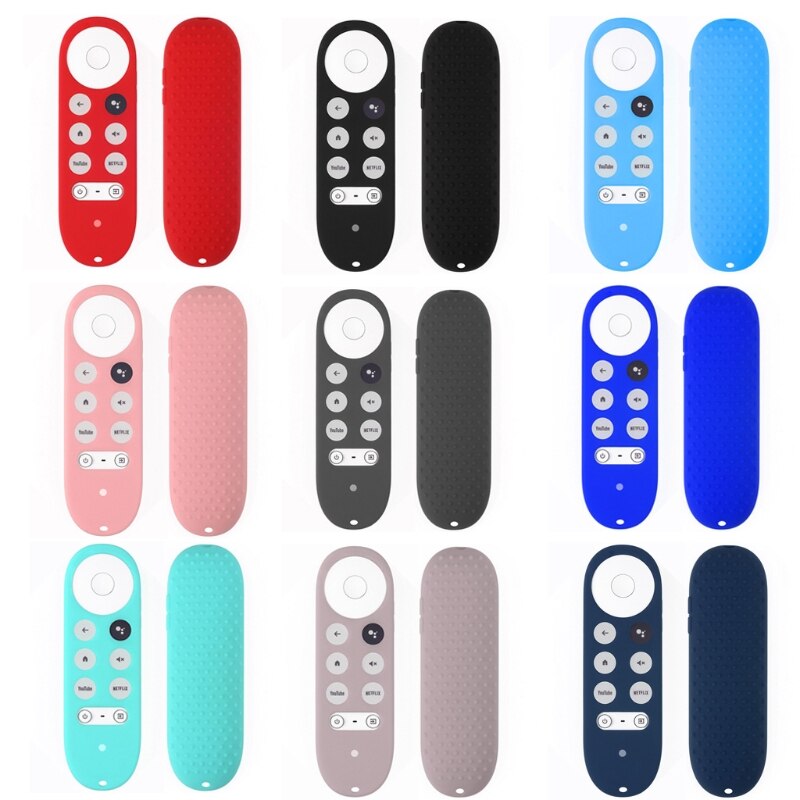 Silicone Case for Chromecast for Google TV Voice Remote Shockproof Protective Cover for Chromecast Voice Remote