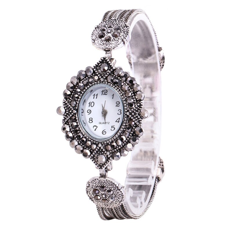 Vrouwen Ronde Vol Diamanten Armband Horloge Analoog Quartz Horloge Horloges Relogio Feminino Klok digitale luxe LD: Default Title