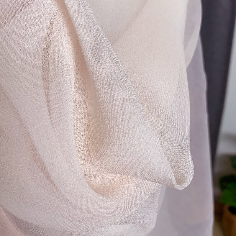 Tela de seda de morera tejido de seda rosa de 8mm, Georgette, 114cm, 44 "de ancho, 1 metro