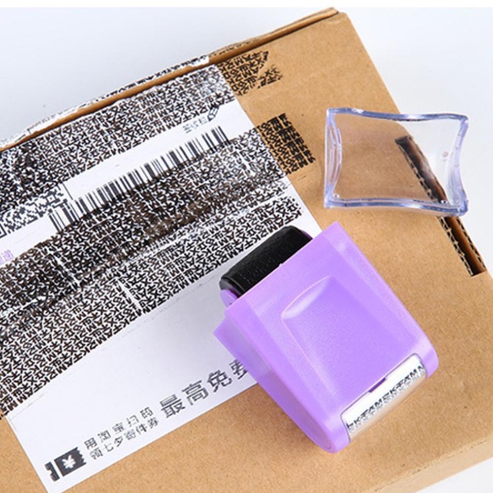 Anti-Counterfeiting Hidden ID Roller Identity Anti-Theft Protection Stamp Privacy Data Garbled Self-Ink Stamp Confidential Smear