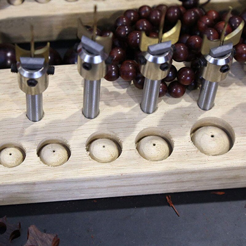 17 stk træperler maker perler håndbor , 14-25mm højhastigheds stålbit kugleblad fræsersæt