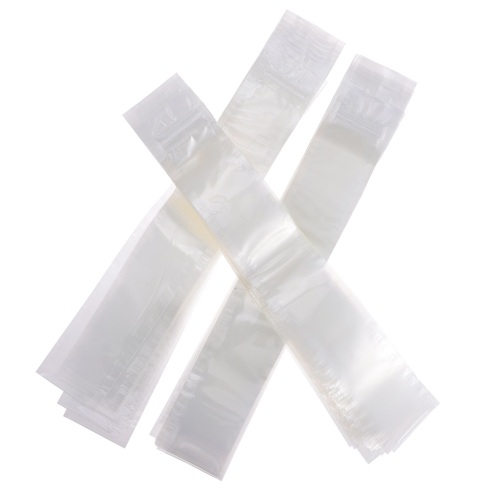 60pcs DIY Ice Lollies Crushed Ice Bag Disposable Transparent Ice Lolly Packing Bags Sealing Bag Ice Cream Making Thicker Bags: Default Title