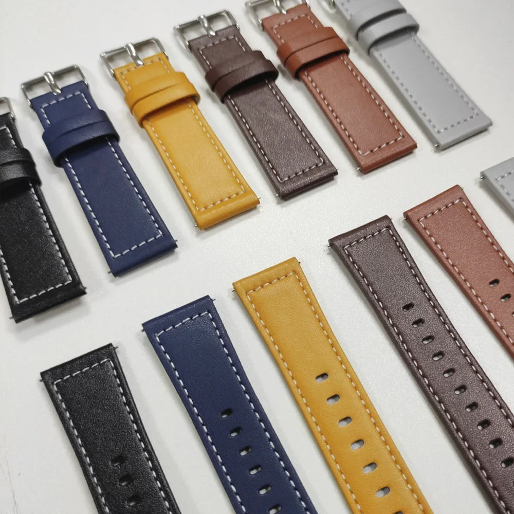 20mm 22mm läderarmband för huawei watch  gt 5 pro 46mm rem  gt 4 3 2 42mm/ watch 4 3 pro/honor watch 2 magiskt armband vardagligt bälte