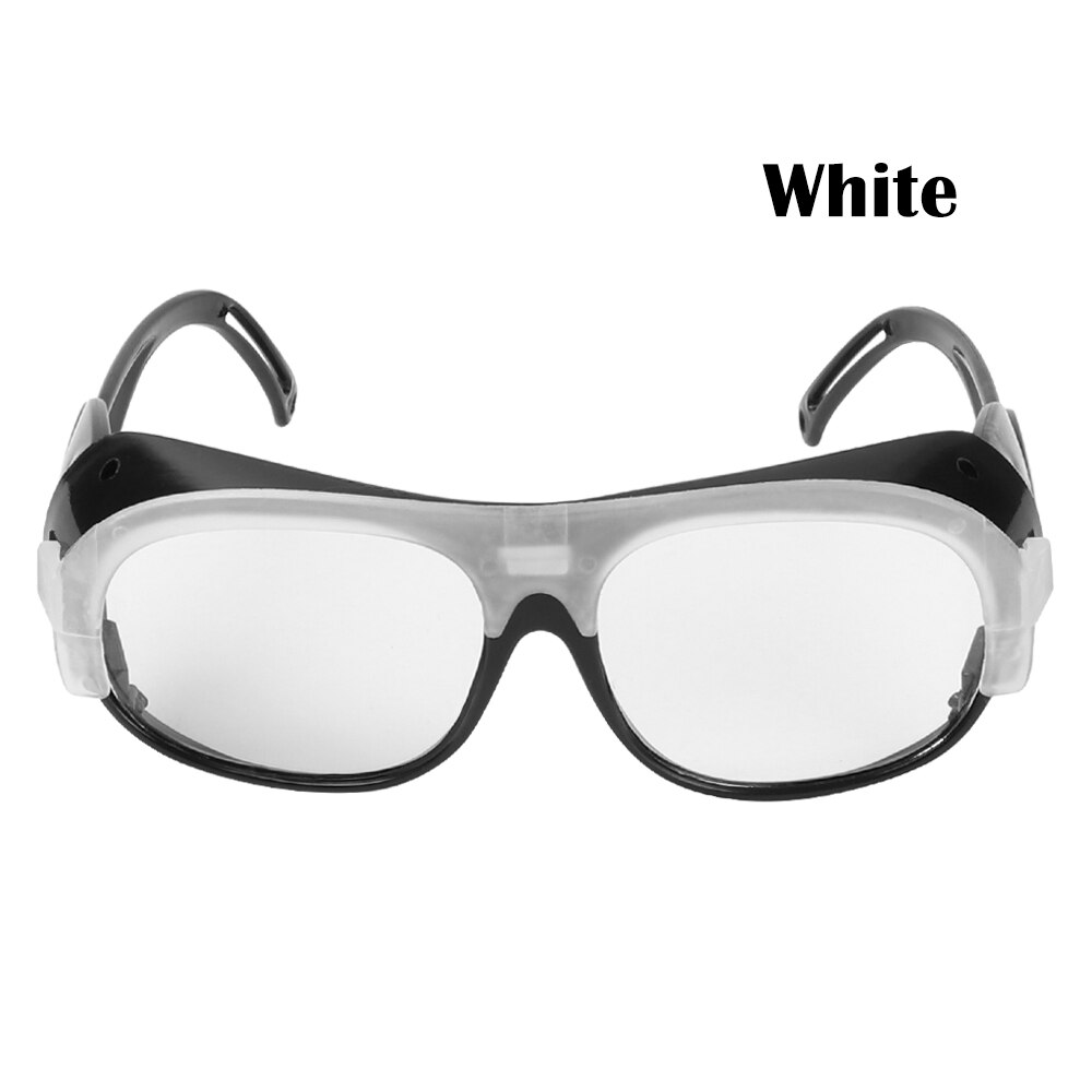 IN Stock Protective Safety Goggles Anti Spatter Welding Glasses Dust-proof Waterproof Flat Light Windscreen Labor Eye Protector: white