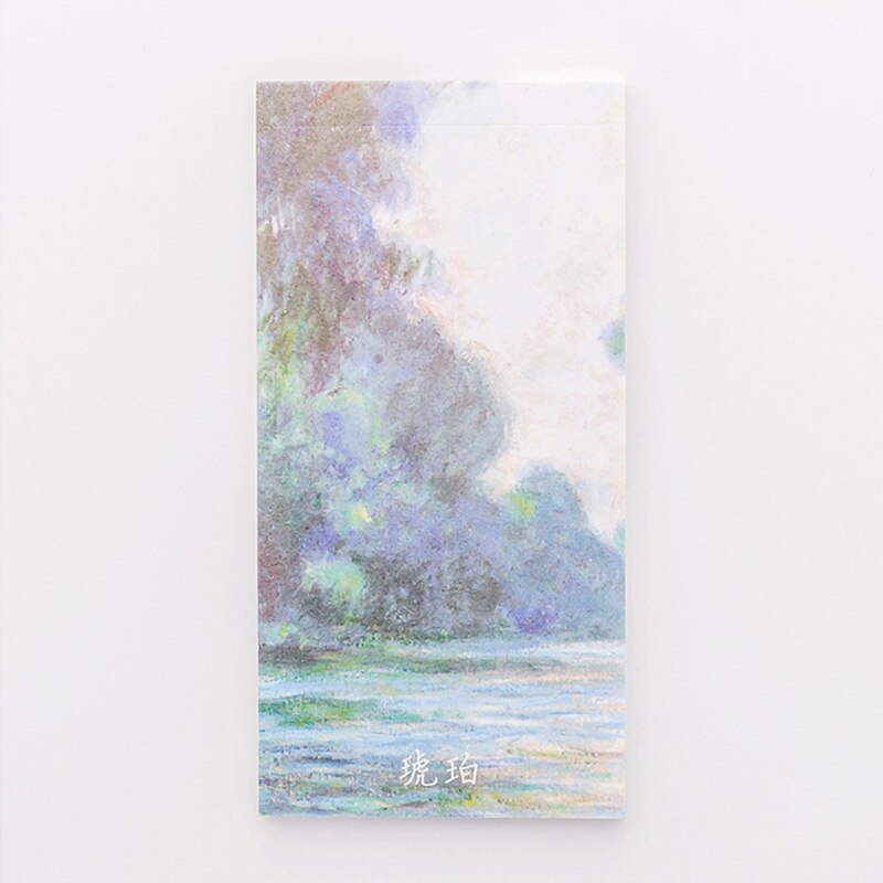 Kawaii Lange Memo Pad Sticky Notes Briefpapier Sticker Landschap Seaside Planner Kantoor School Plan Van: New 7