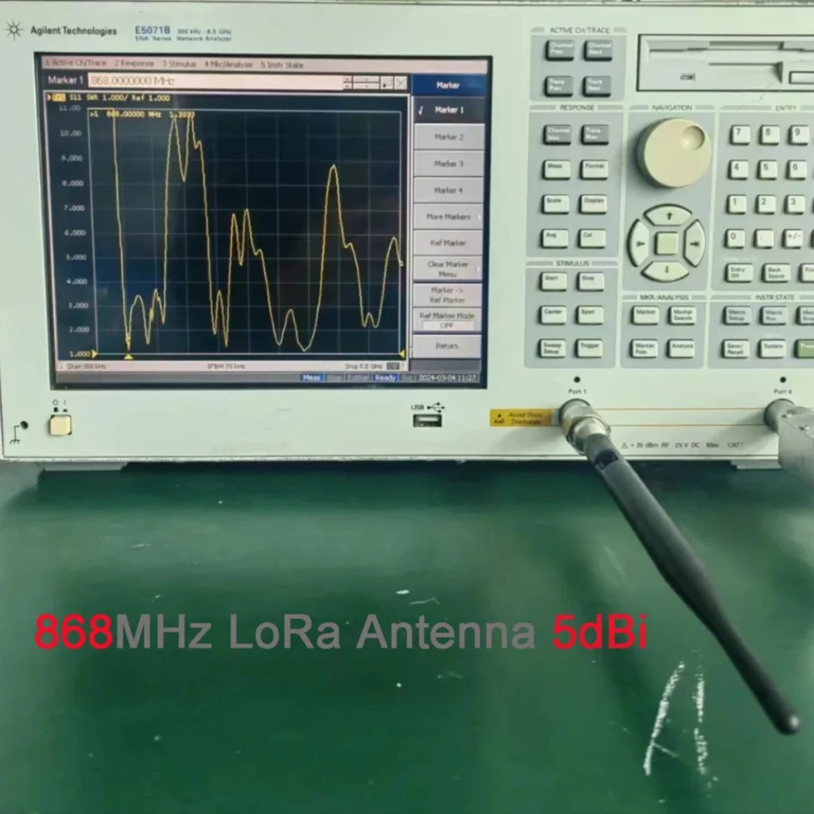 LoRa-Antenne 868 MHz / 915 MHz 5 dBi SMA-Stecker mit Verlängerungskabel omnidirektional für Meshtastic LoRa 32 V3 LoRaWAN1/2/4 Stück
