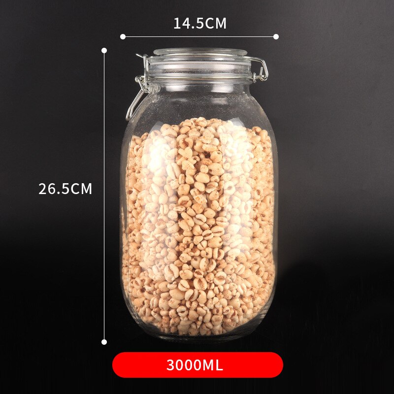 Glass Jars With Airtight Lids Mason Jars Glass Jars With Leak Proof Rubber Gasket Storage Jars With Hinged Lid for Home THIN889: green