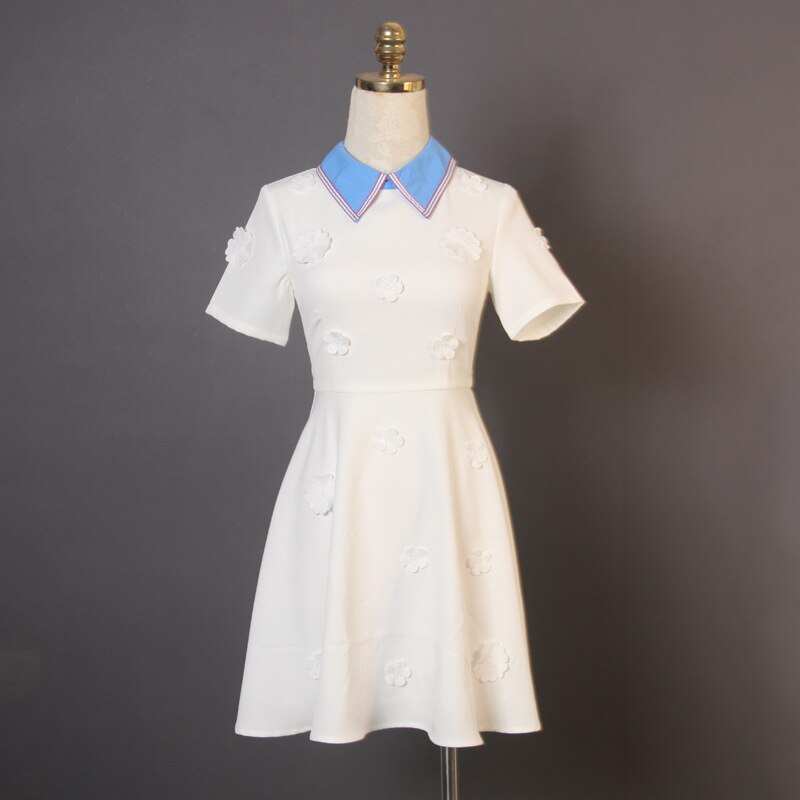 Collar Summer Patchwork Yellow Long Chinese Dress Style Stand main image 0