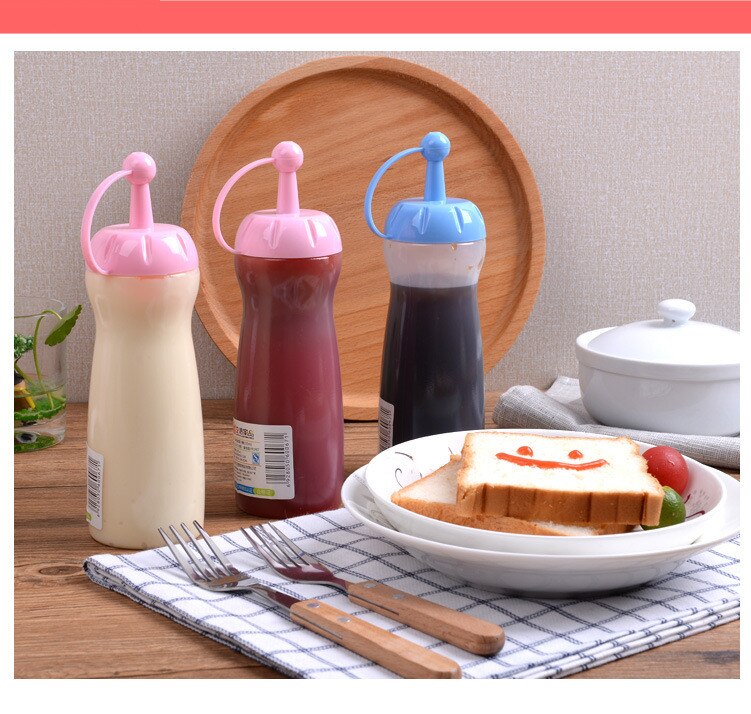 1 PC Neue quetschen Flasche Würze Spender Ketchup Senf Soße Essig LF 120