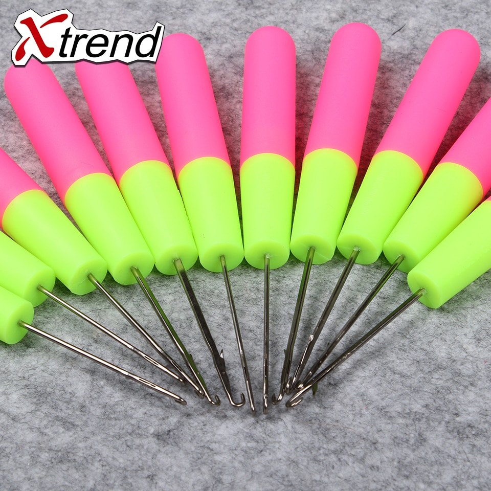 Aiguille à Crochet de verrouillage professionnelle, 6 pouces, 1 pièce, gros trou, crochets Dreadlock pour verrouillage de tresse, outils d&#39;aiguille d&#39;extension