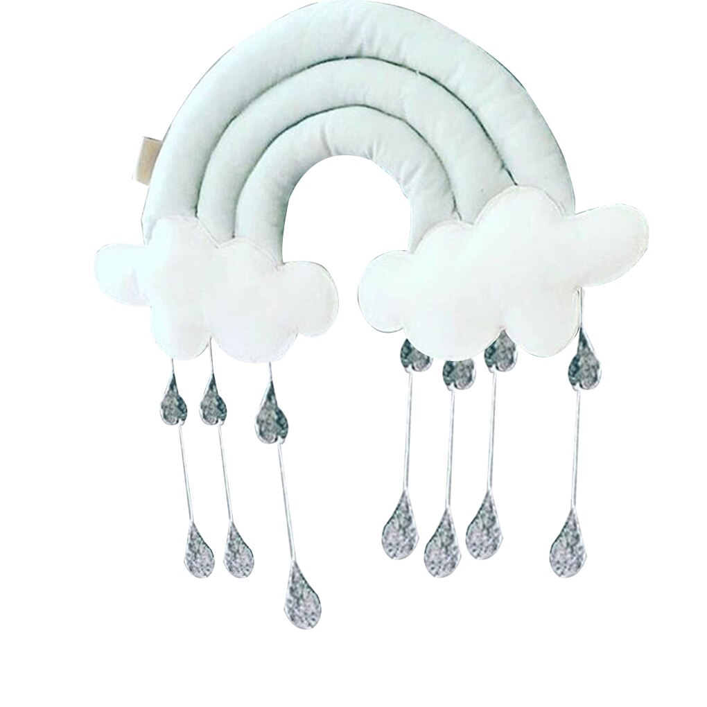 Newborn Cloud Rainbow Raindrop Wall Toys Baby Bed Tent Pendant Crib Hanging Toy Room Ornament Infant Photo Props Accessories: NO.2