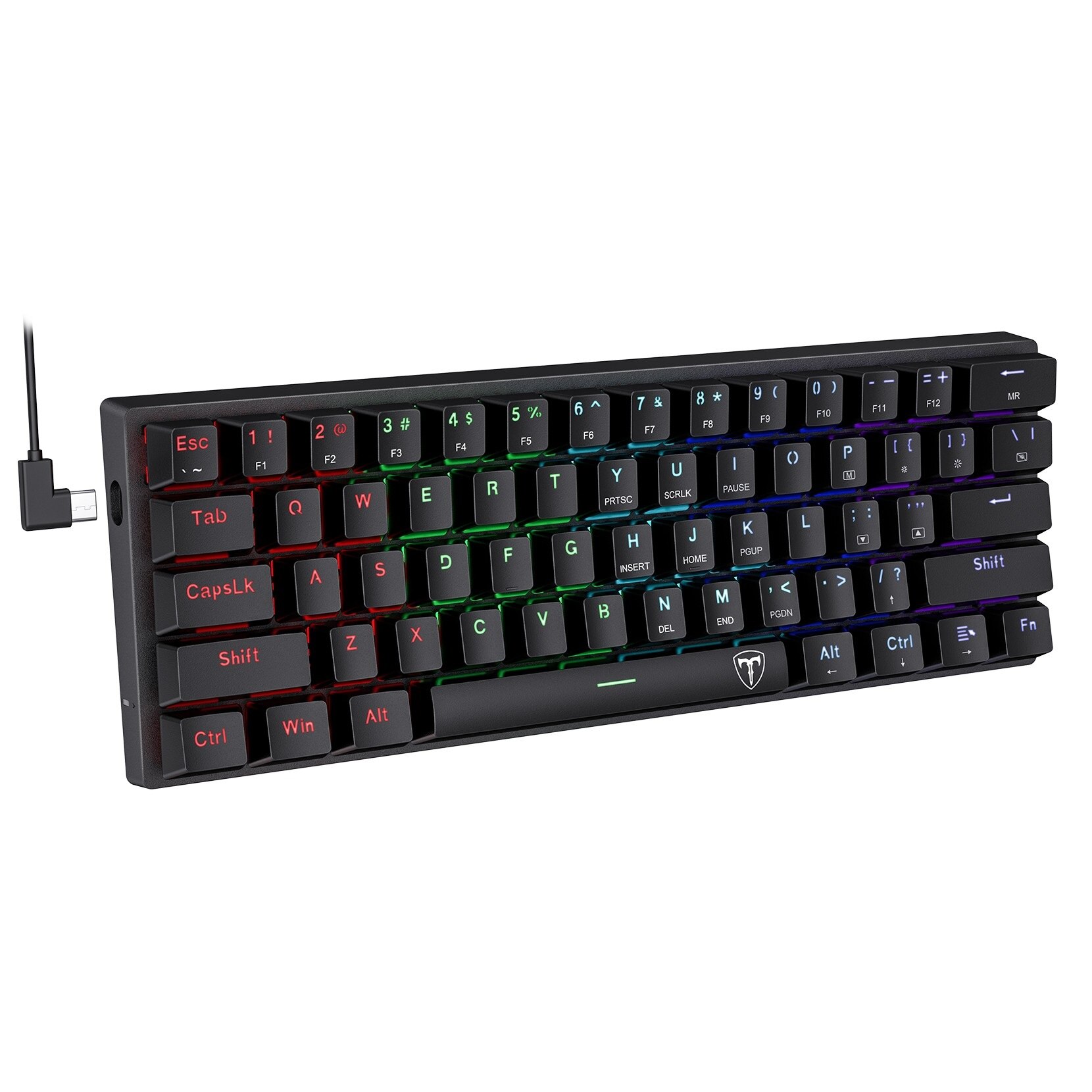 Victsing PC356 Rgb Bedraad Mechanische Toetsenbord PC278 8000Dpi Bedrade Gaming Muis Set Geschikt Voor Toetsenbord En Muis Gamers: PC356 Wired keyboard