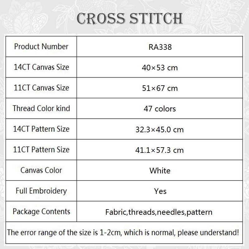 Cross stitch Kits Lover Patterns 11ct Counted Canvas 14ct Printed Fabric DIY Handwork Beginner DMC Embroidery Needlework