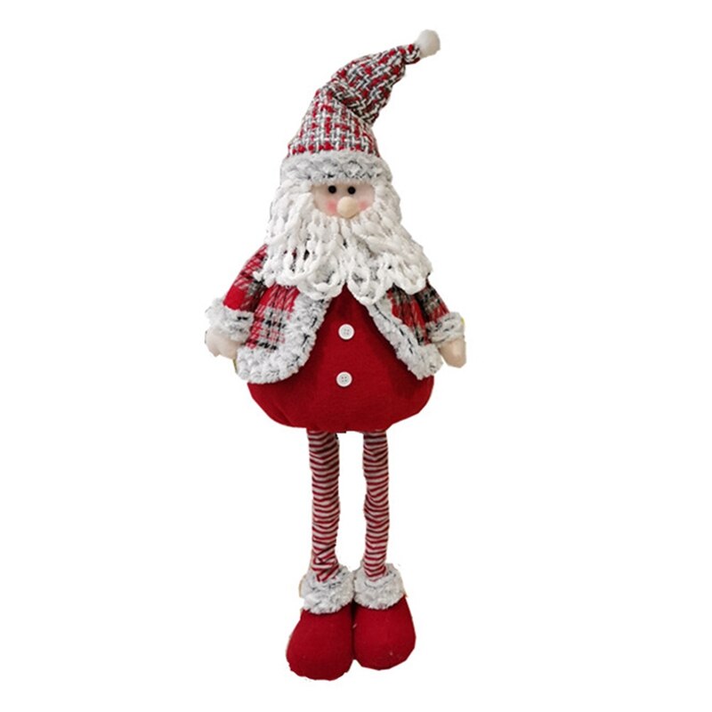 Telescopic Christmas Doll Merry Christmas Decor For Home Christmas Ornaments Xmas Year 2022: Light Grey
