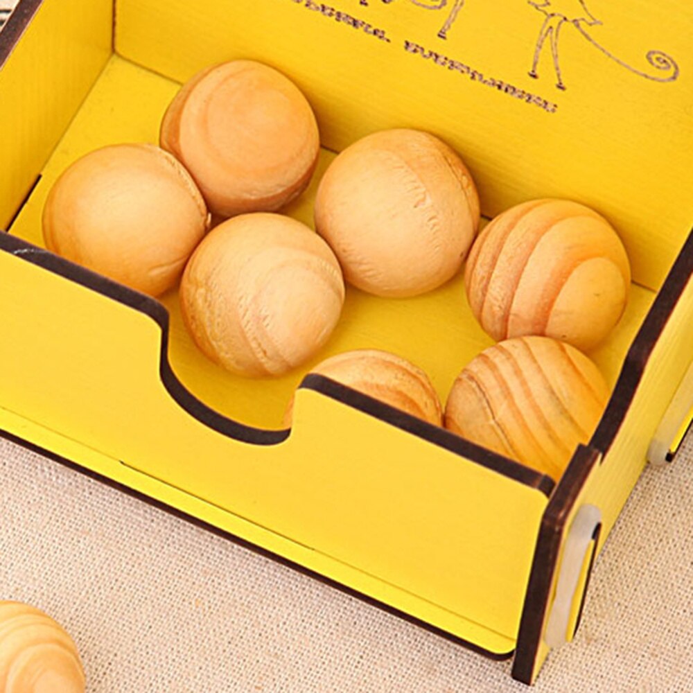 20pcs/pack Natural Cedar Wood Balls Moth Repellent for Drawers Storage Boxes Closets