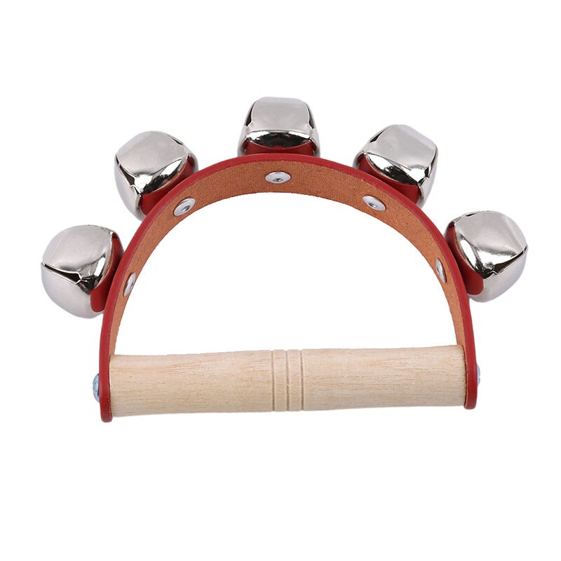 Handige houten rammelaar voor baby's, muziekinstrumenten, houten handbel, speelgoed voor kinderen, kleurrijk muziekspeelgoed voor baby's, educatief speelgoed