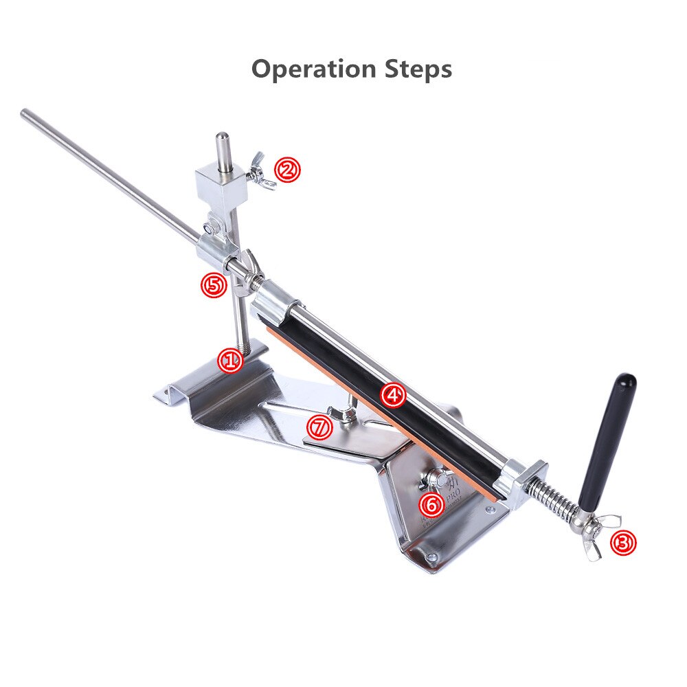 RUIXIN PRO III Messenslijper Professionele Alle Ijzer Staal Keuken Slijpsysteem Gereedschap Fix-hoek Met 4 Stones Slijpsteen