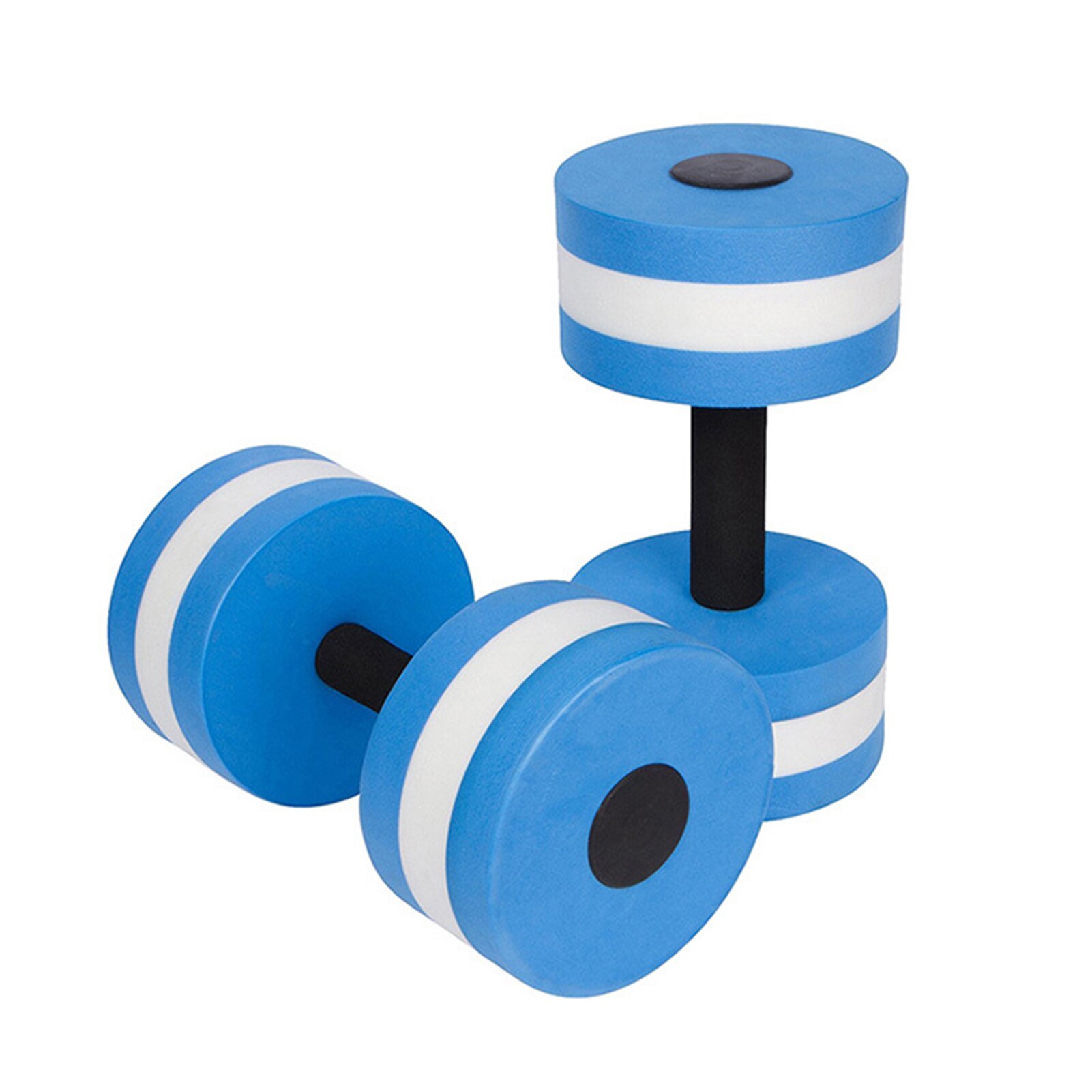 Mancuernas de espuma para piscina, mancuernas de ejercicio de agua acuática, barra de flotabilidad, 2 uds.: Blue