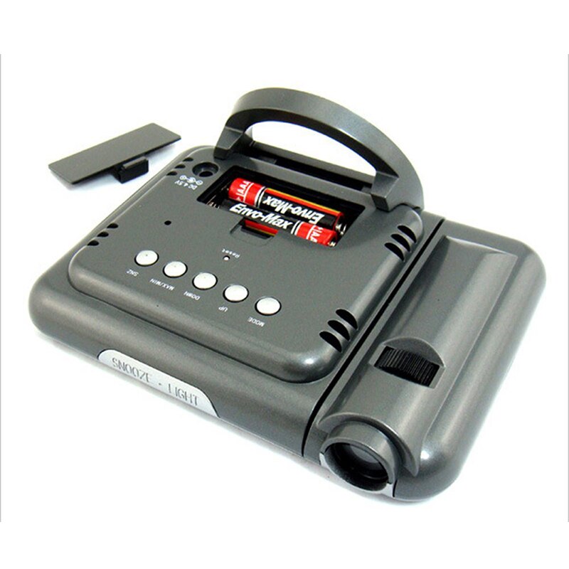 Digital Projection Alarm Clock Weather Station with Temperature Thermometer Hygrometer/Bedside Wake Up Projector Clock