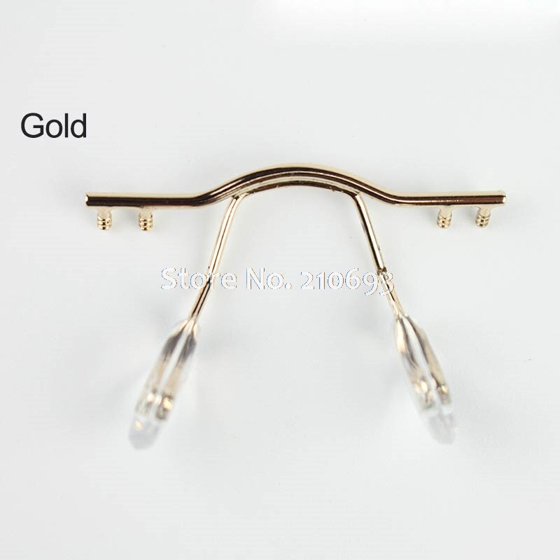 1Pc Brillen Brug Glazen Neus Pad Arm Metalen Randloze Optische Frame Brug Neus Pad Houder Brillen Accessoire