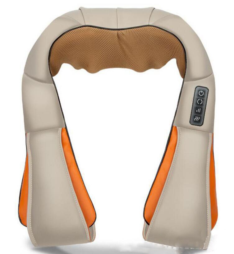 U kształt podczerwieni masaż ugniatający szal gorący kompres elektryczny szyi talii szal szyjki macicy masaż Shiatsu: UE Wtyczka / Kości słoniowej