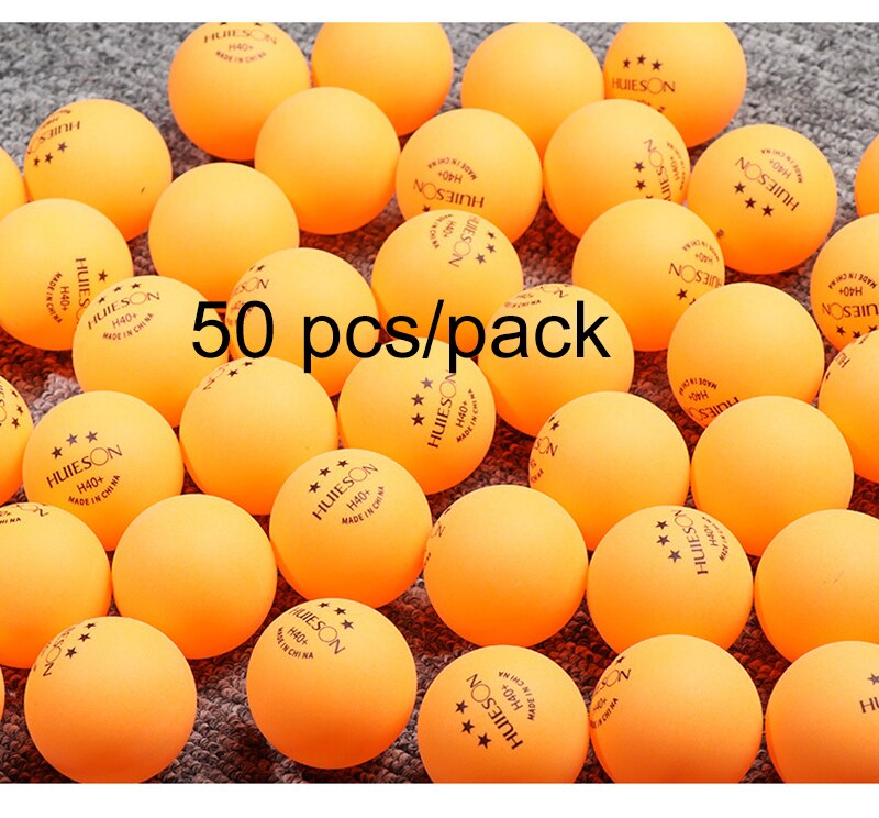 50/100pcs 3-Star Ping pong Ball H40+ ABS 2.8g Table Tennis Balls White Orange Amateur Advanced Training Competition: Orange 50pcs