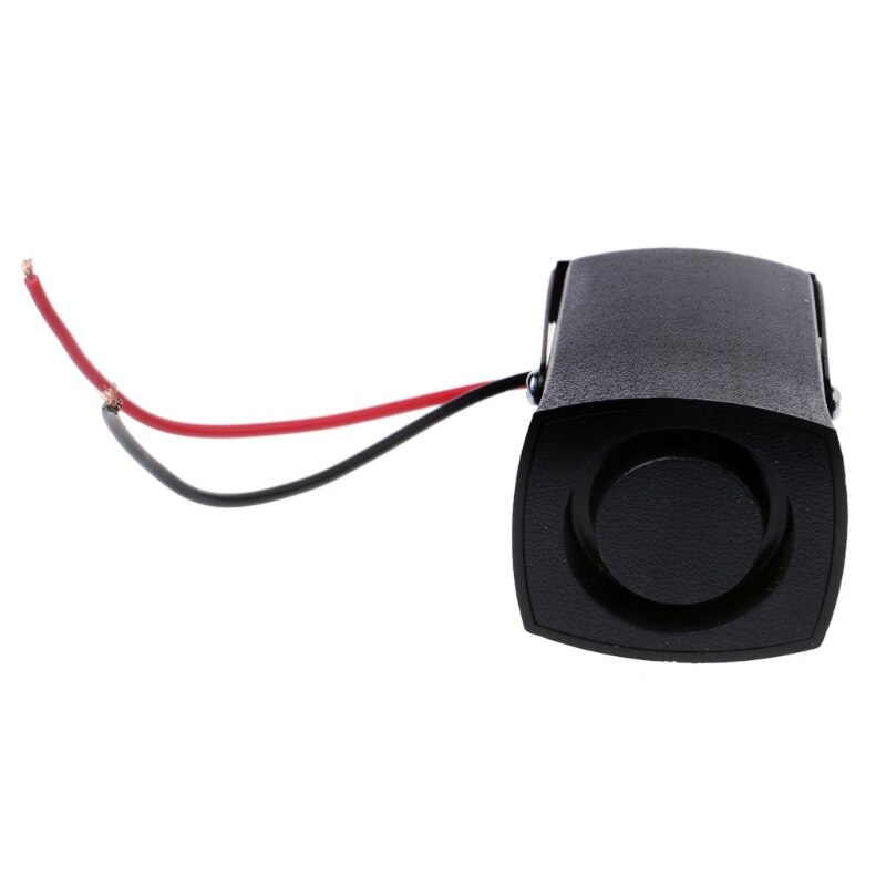 QILEJVS DC 12V Auto sirena de alarma alarmas de respaldo cuernos sonido de advertencia señal inversa sirena Slim Invisible cuerno