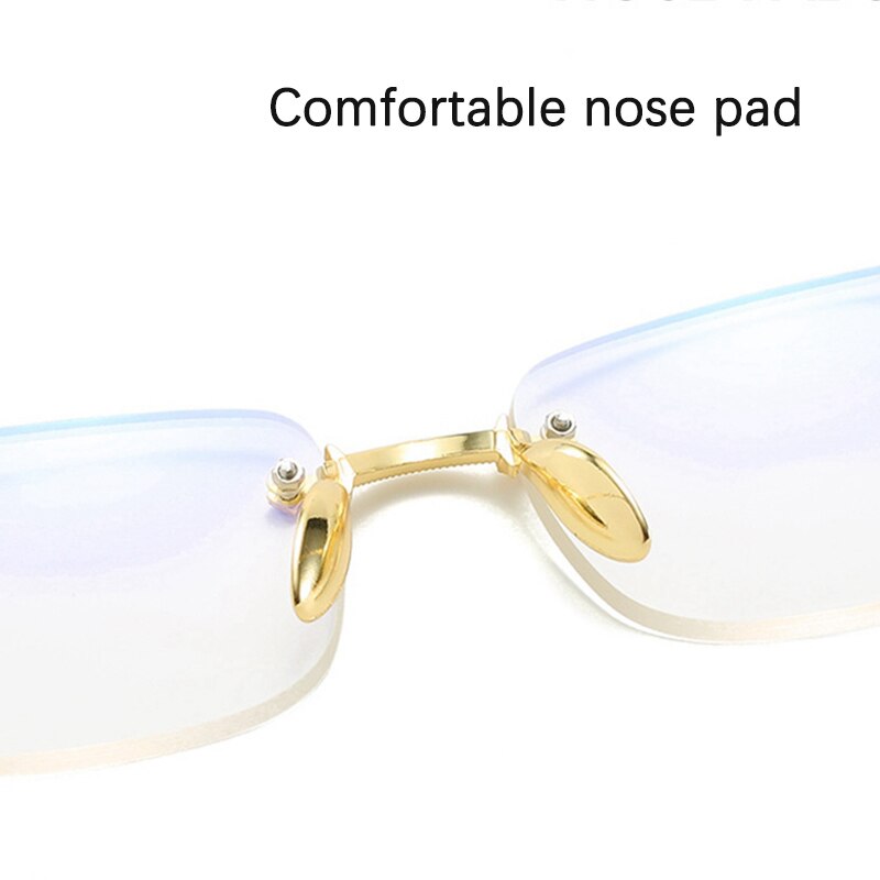 Ultra Light Rimless Bifocal Reading Glasses Men Women Anti blue Ray Eyewear Optical Spectacles