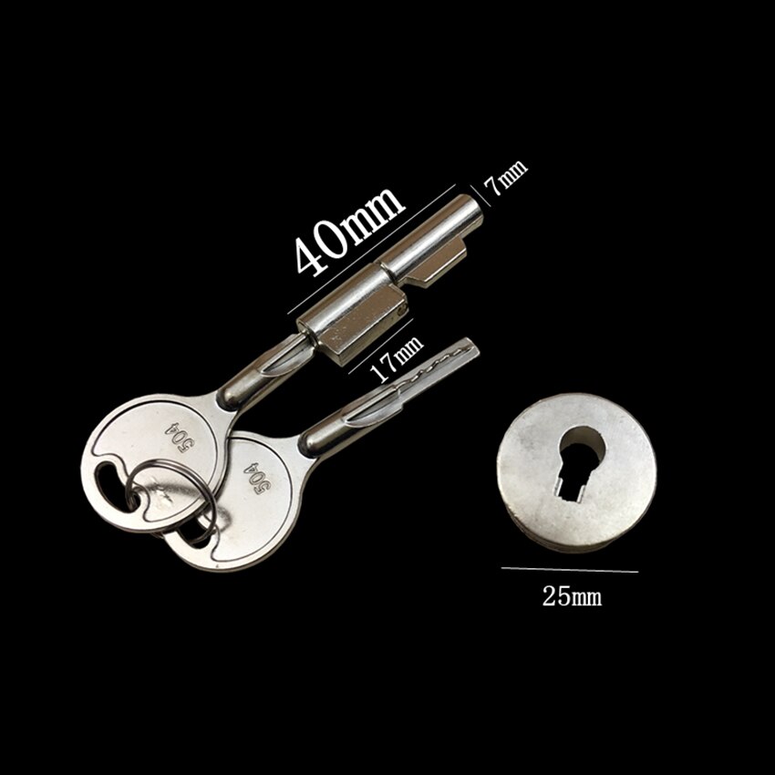 1pcs Glass door lock Sliding Glass Cabinet Lock Safety Anti-theft Showcase Display Cabinet Locks Silver Hole diameter 16mm