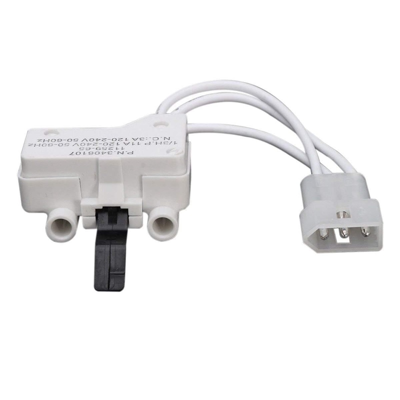Dryer Door Switch for 3406109 3406107 Whirlpool, Kenmore, Sears, Maytag, Roper, Estate