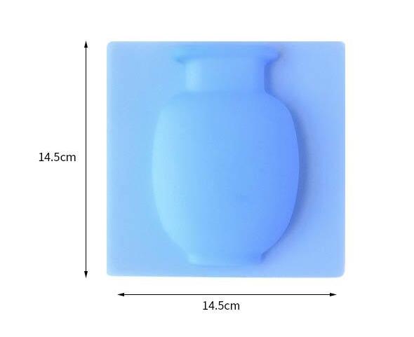 Vase en silicone magique | Nouvelle ventouse murale, vase souple suspendu, vase mural de salle de bains, vase autocollant de réfrigérateur