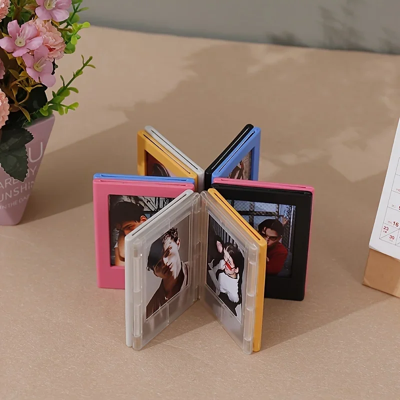Originalitet kjøleskapsmagnet 3 -tommers bilderamme mini instax fotoalbum liten fotokortholder fotostativ skrivebordsdekor