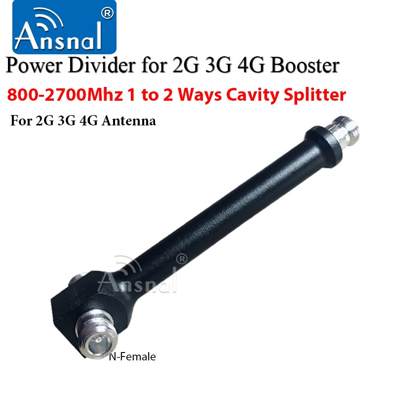 800-2700mhz 1 a 2 maneiras/1 a 3 maneiras n divisor fêmea da cavidade do divisor de energia para 2g 3g 4g repetidor do impulsionador de sinal gsm 4g celular