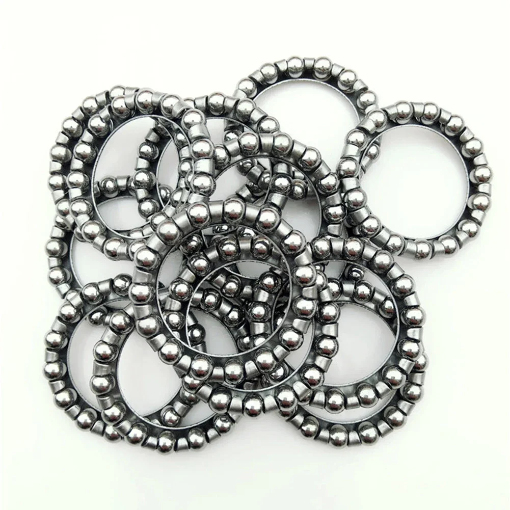 4 Paar Fiets Vork Stalen Bal Houder Stuurlagers Elektrische Fiets Ebike Kogellager 4.76*15 16/3*15 Staal Zilveren Bal