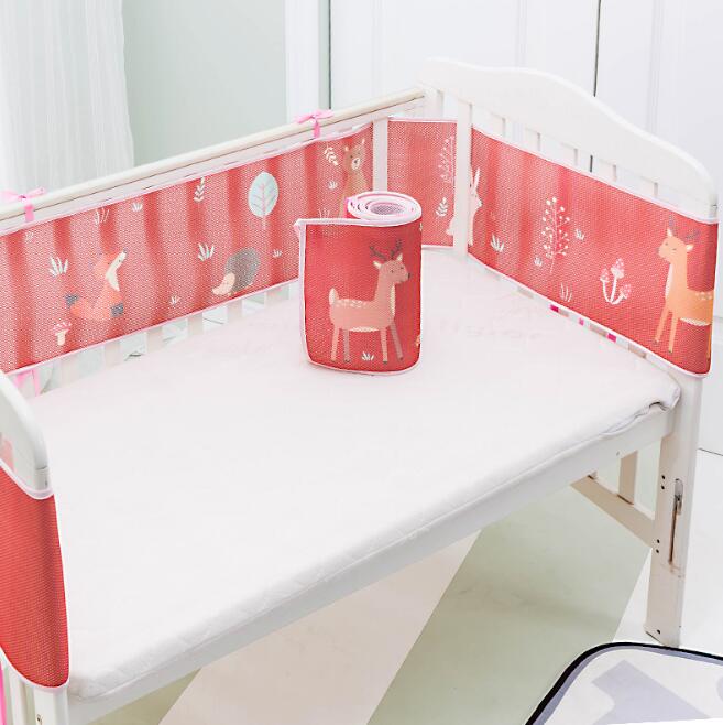 Baby krybbe beskyttelse pad baby seng tegneserie kofanger puder sikkerhed beskyttelse sengetøj sommer åndbar 300cm bhs 008: 300cm- g
