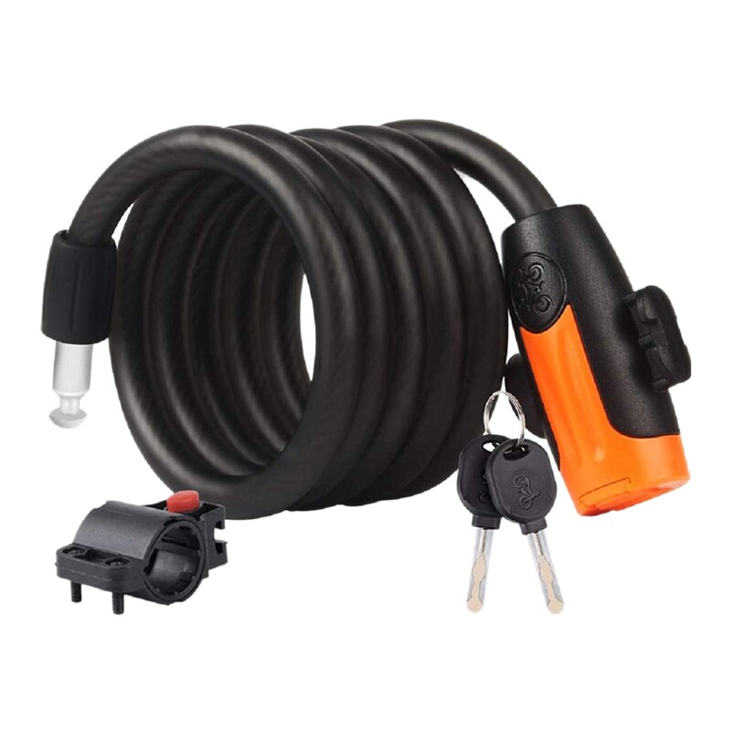 Bike Lock Portable Steel Wire Lock with Key for Mountain Bike Electric Bike Motorcycle Anti-Theft Bicycle Lock