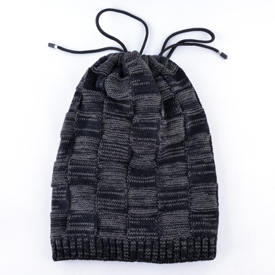TQMSMY Sturmhaube knochen masken kappe männer Winter gestrickte wolle Hütte Multi-zweck hüte für männer mützen warm halten schal Kappen gorros: Schwarz