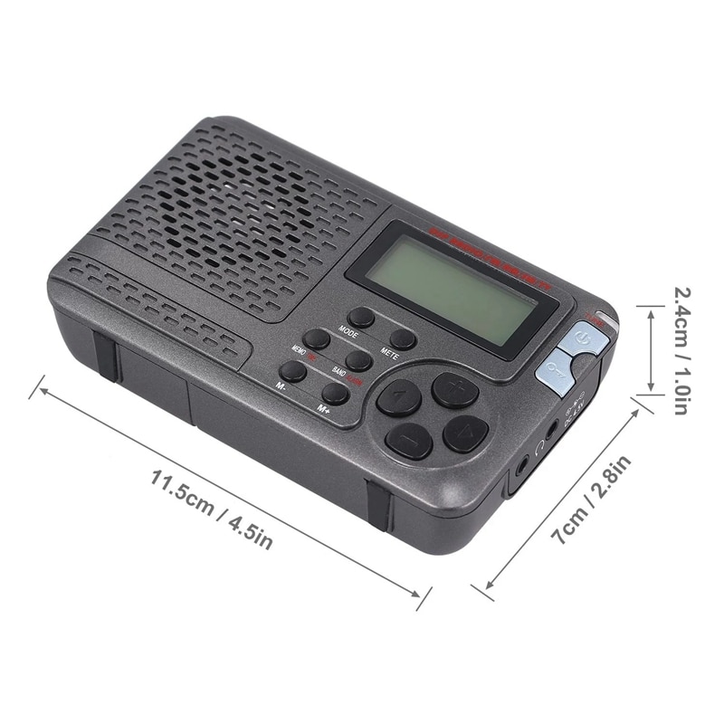 Portable Radio Am/Fm/Sw Pocket Radio with Lcd Sn Multi-Band Digital Stereo Dsp Radio Receiver