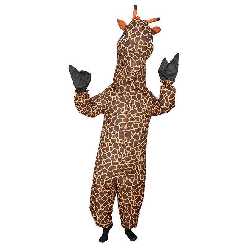 Halloween gonflable girafe mascotte Costume intéressant scène Performance Cosplay fête jeu carnaval noël pâques annonce vêtements