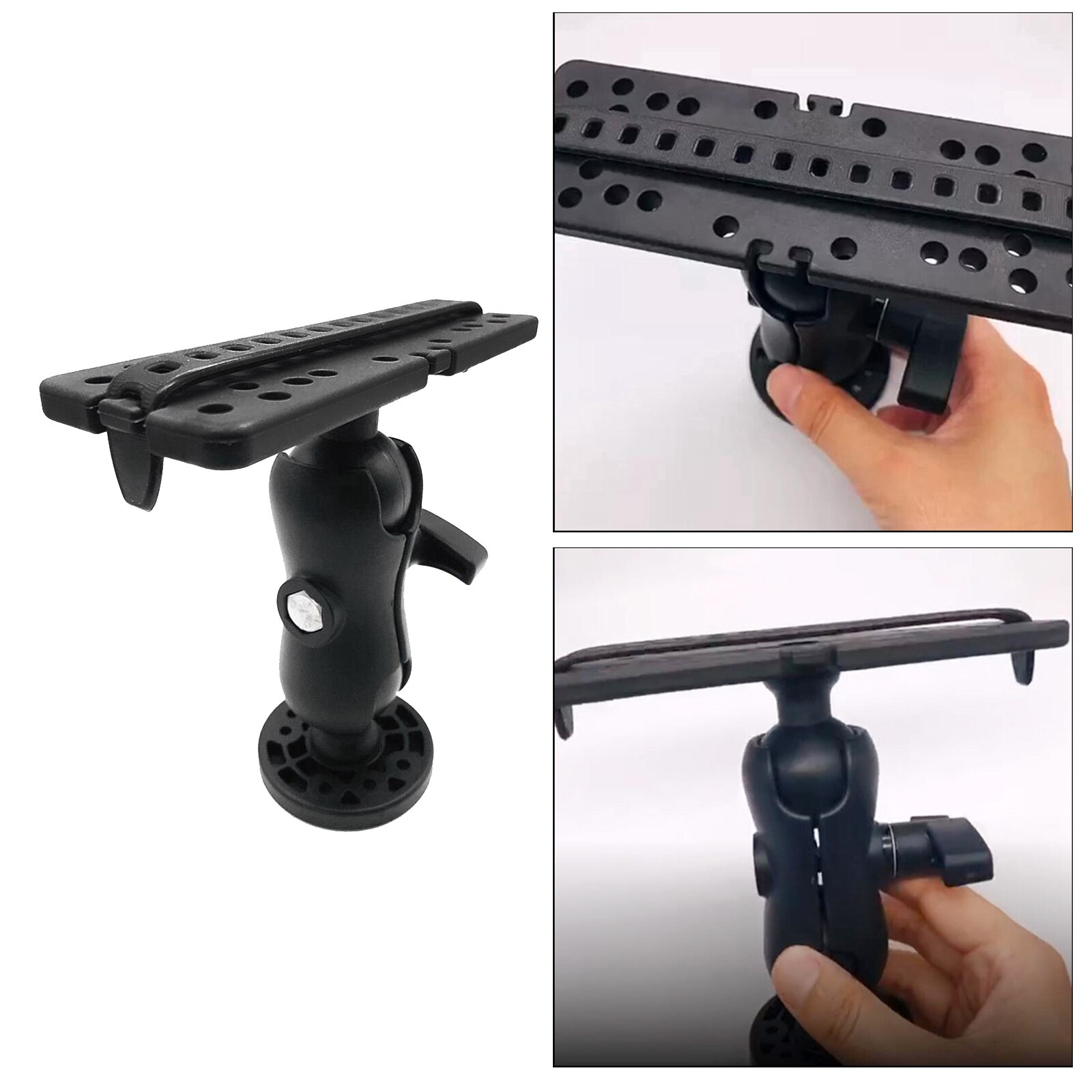 360 Graden Draaibare Universele Marine Kajak Elektronische Fishfinder Mount Fishfinder Gps Plaat Roterende Boot Gps Supporter