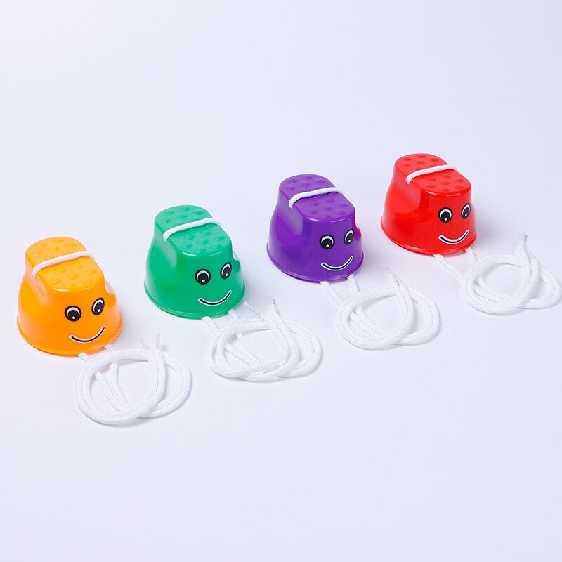 2 Stks/set Stelten Outdoor Speelgoed Plastic Balans Training Apparatuur Glimlach Coördinatie Spel Verdikte Springen Plezier Speelgoed Voor Kids
