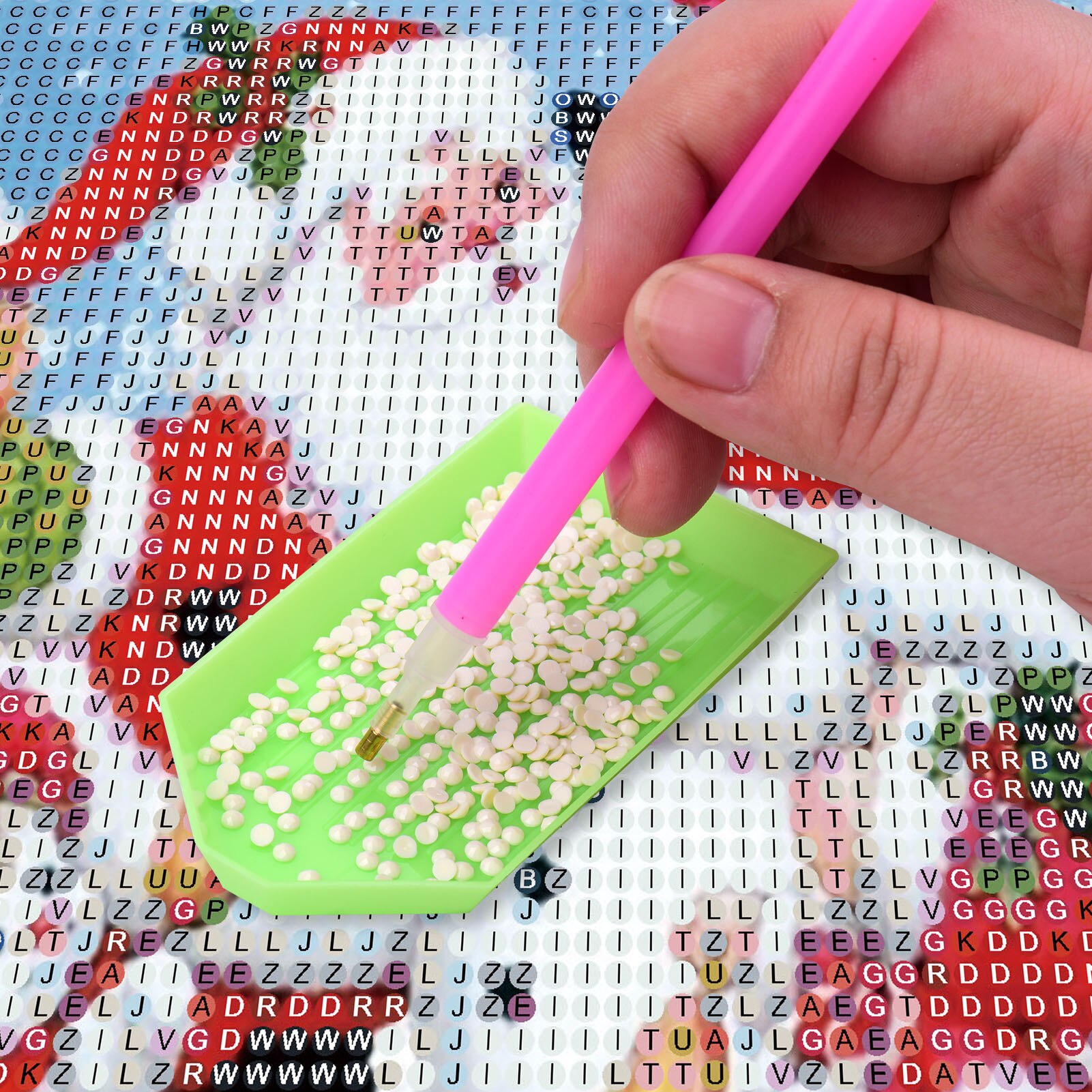 133 Pieces 5D Diamond Painting Accessories and Tools Kits with Multi-Size Diamond Pen for Adults Kids DIY Art and Crafts