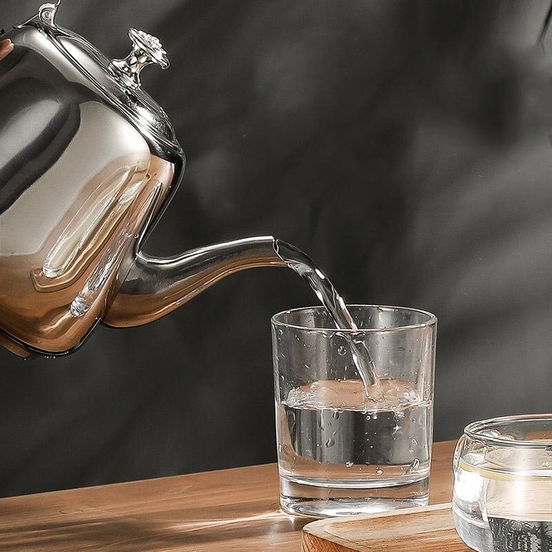 Edelstahl Teekanne Restaurant Filter Teekanne Edelstahl Teekanne Wasserkocher Filter Teekanne Induktion Herde Verdickung Kochen