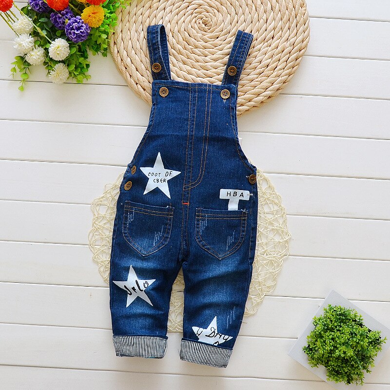 DIIMUU Baby Boy&#39;s Clothing Kids Bib Pants Girls Denim Overalls Casual Jeans Dungarees Children Rompers 1-4 Years